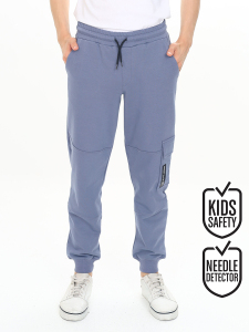 Boy Dark Grey Cargo Pocket Sweat-Pants - 1