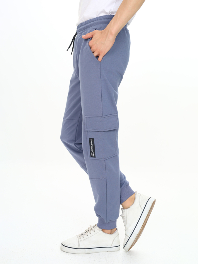 Boy Dark Grey Cargo Pocket Sweat-Pants - 2