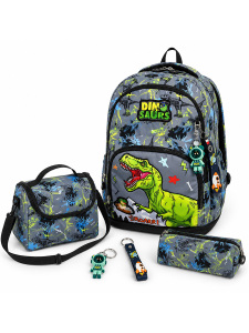 Boy Dinosaur 4-Piece School Bag Set - Denokids