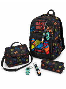 Boy Game Consol 4-Piece School Bag Set - Denokids