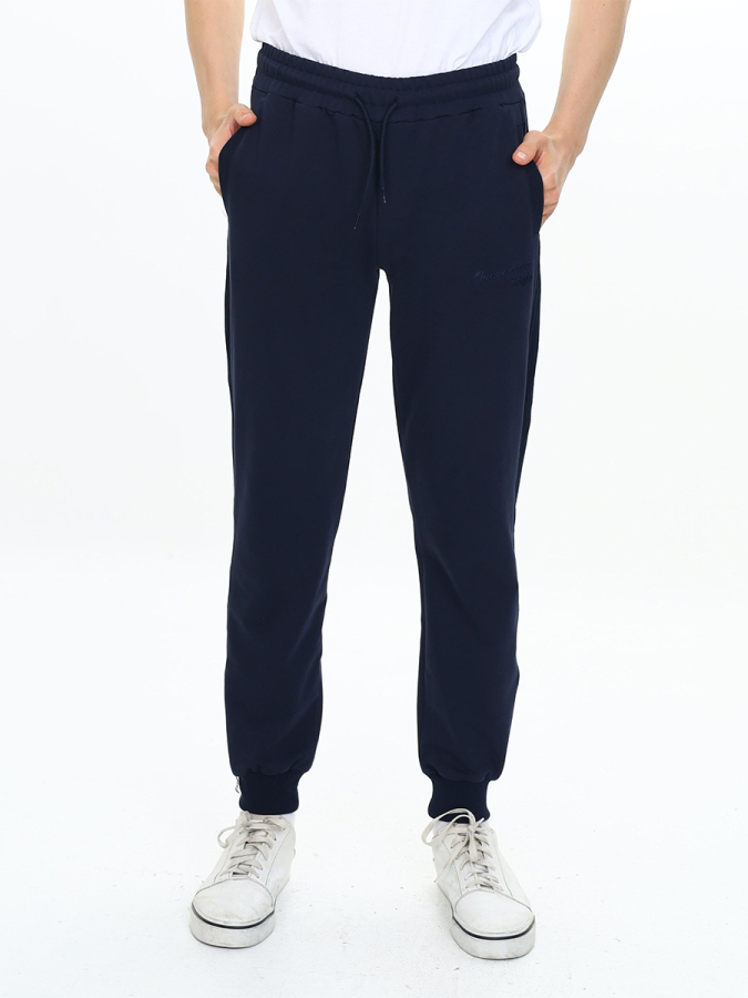 Boy Navy Blue Sweat-Pants - 1