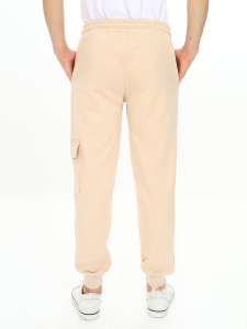 Boy Stone Beige Cargo Pocket Sweat-Pants - 3