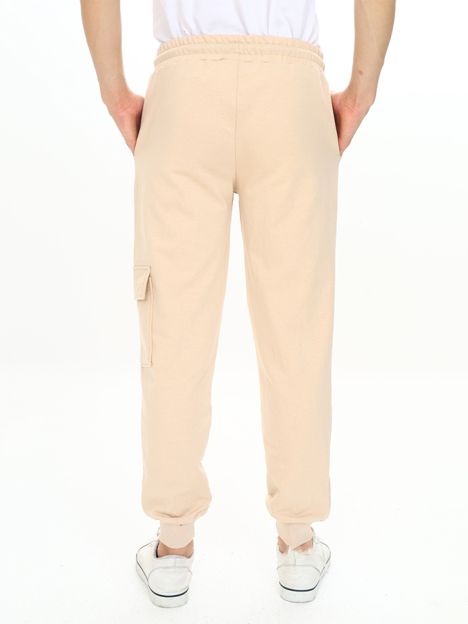 Boy Stone Beige Cargo Pocket Sweat-Pants - 3