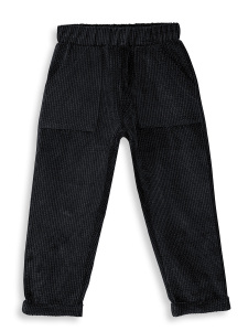 Boy Velvet Black Pants - 3