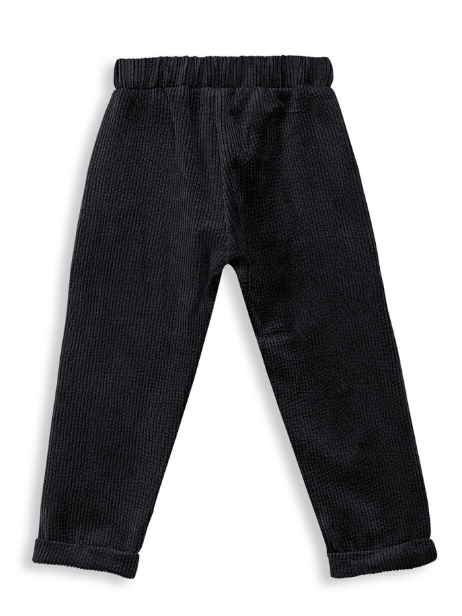 Boy Velvet Black Pants - 4