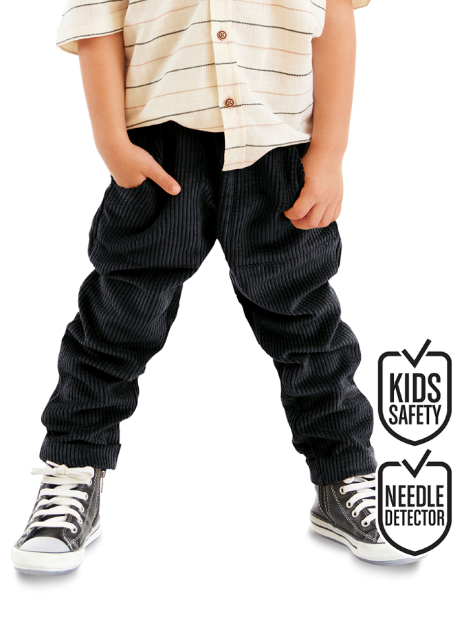 Boy Velvet Black Pants - 1