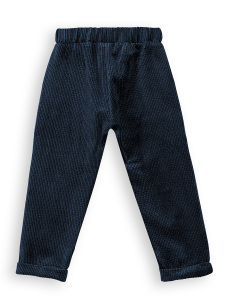 Boy Velvet Navy Blue Pants - 4