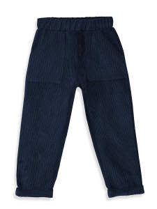 Boy Velvet Navy Blue Pants - 4