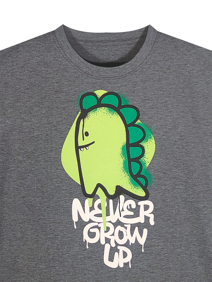 Boys’ Dinosaur Print Cotton Two-Piece Set - 2