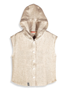 Boys Hooded Vest Monster Printed - 4