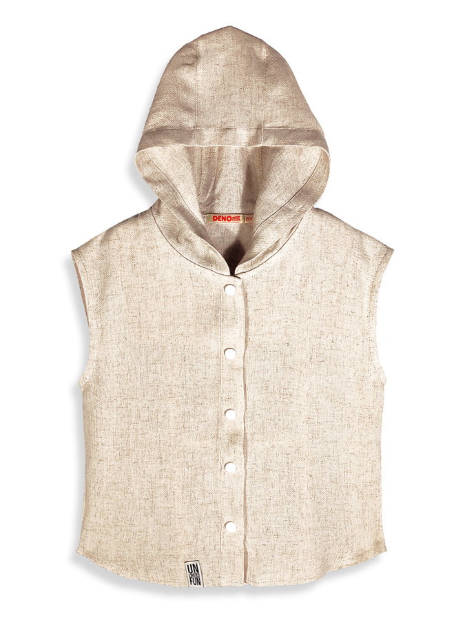 Boys Hooded Vest Monster Printed - 4