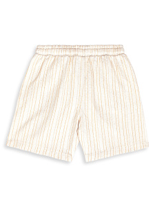 Boys Set Slogan Printed T-shirt&Striped Shorts - 8