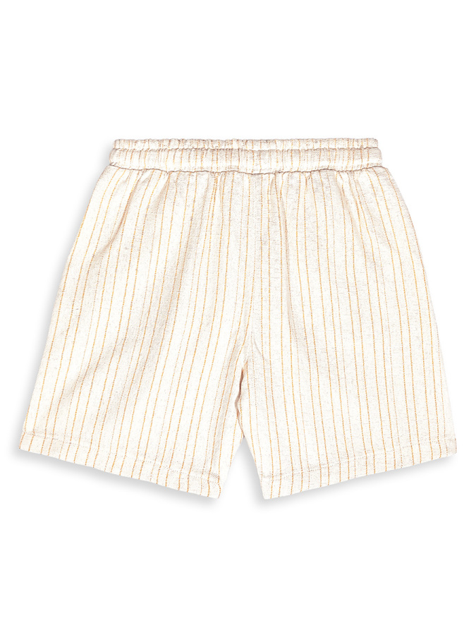 Boys Set Slogan Printed T-shirt&Striped Shorts - 8