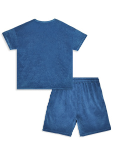 Boys’ Two-Piece Set Terry Cloth Navy Blue - 5