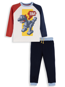 Bricks Boy T-shirt Pants Set - 3