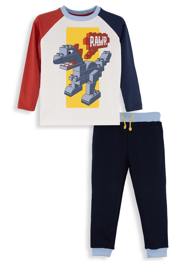 Bricks Dino Erkek Çocuk T-shirt Pantolon Takım - 3