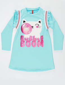 Bubble Gum Mint Girl Dress - 3