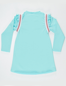 Bubble Gum Mint Girl Dress - 4