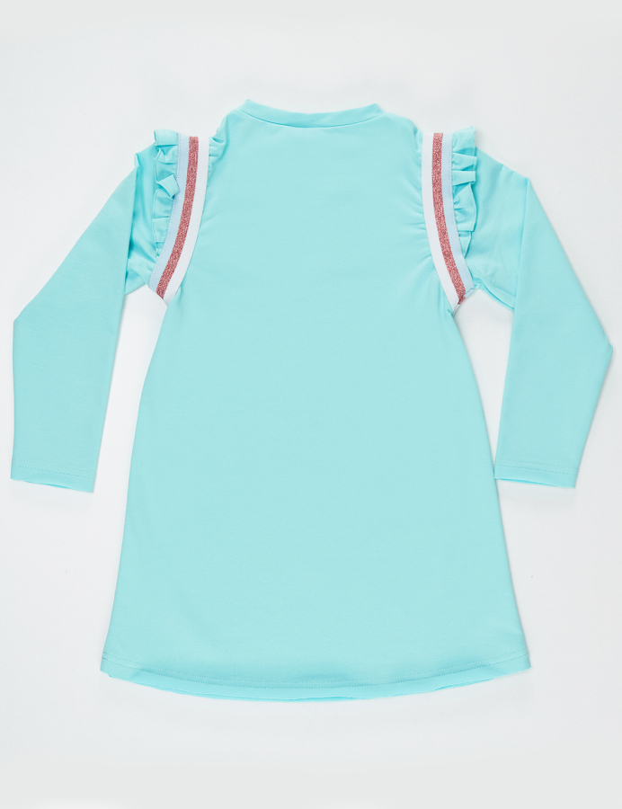 Bubble Gum Mint Girl Dress - 4