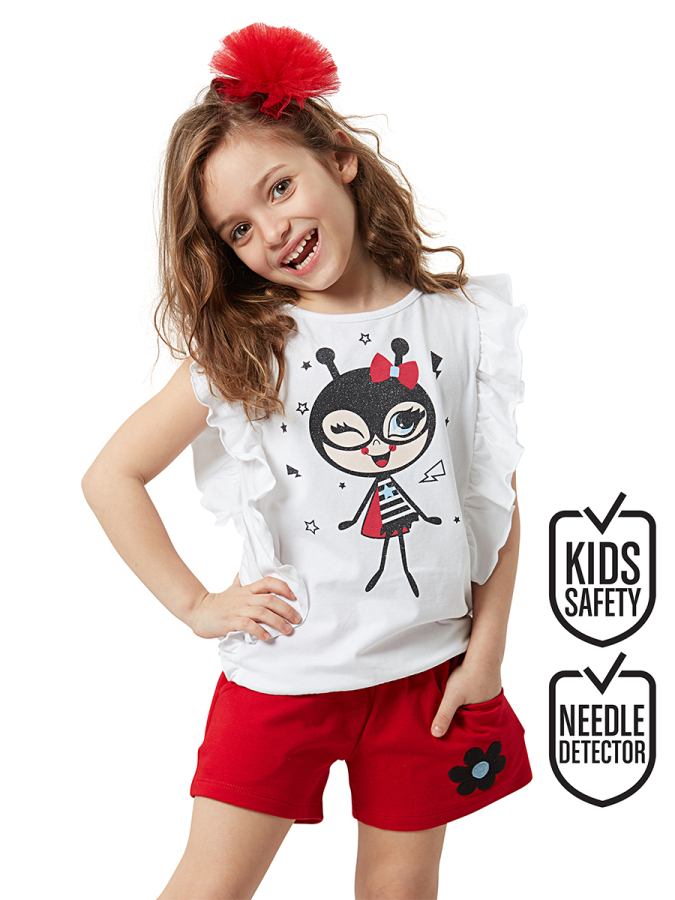 Bug Love Kız Çocuk T-shirt Şort Takım - 1