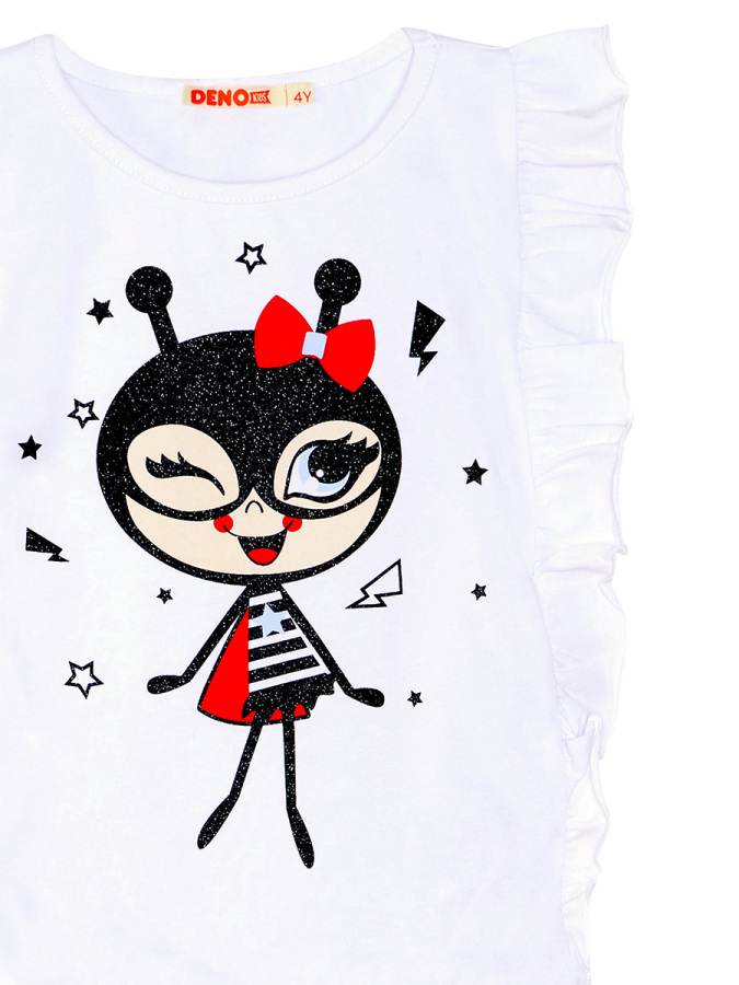 Bug Love Kız Çocuk T-shirt Şort Takım - 9