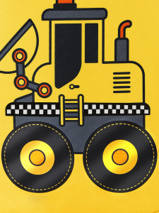 Bulldozer Boy Yellow School Backpack - 6