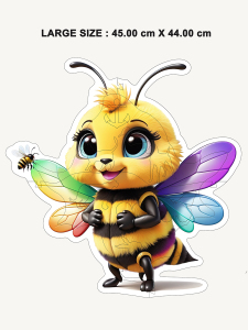 Bumble Bee, 14 Parça Ahşap Yapboz Bul Tak Puzzle - 3