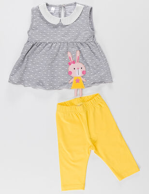 Bunny Dotted Tunic Set