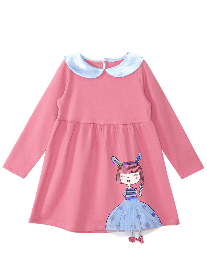 Bunny Rose Pink Girl Dress - 3