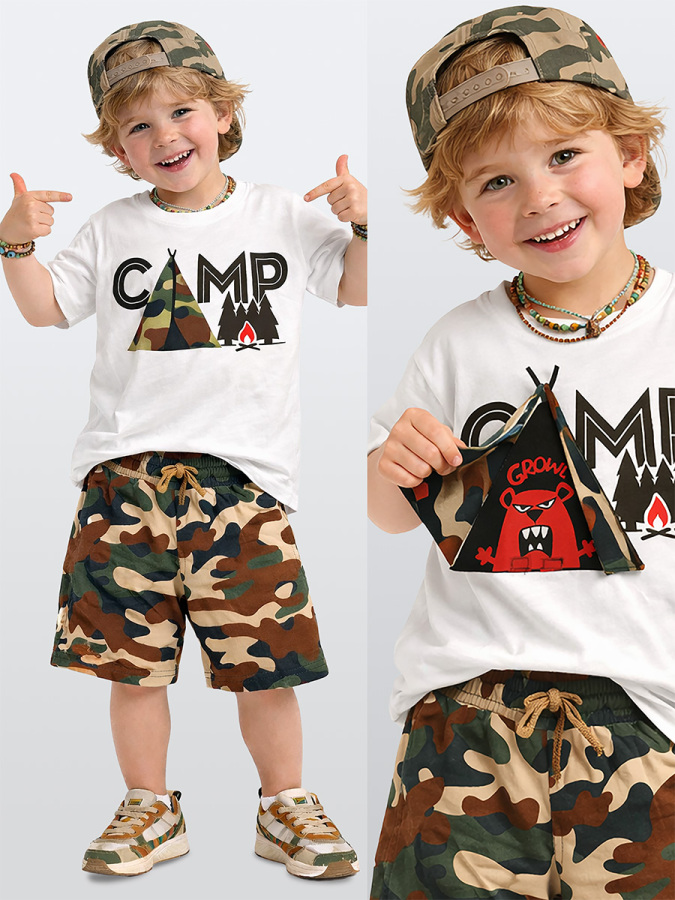 Camp Erkek Çocuk T-shirt Şort Takım - 1