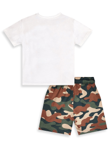 Erkek Çocuk Takım Kamp Baskılı İnteraktif T-Shirt Şort İkili Takım Yazlık 2-8 Yaş - 5