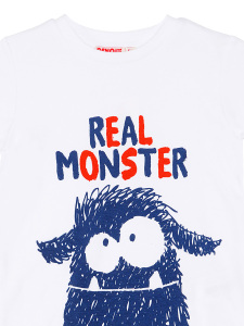 Canavar Cepli Erkek Çocuk T-shirt Kapri Şort Takım - 10