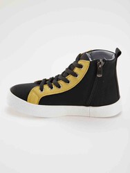 Canavar Erkek Çocuk Siyah Sneakers Spor Ayakkabı - Thumbnail