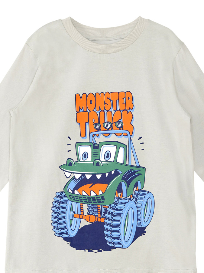 Canavar Kamyon Erkek Çocuk Cep Detaylı T-shirt Pantolon Takım - 8