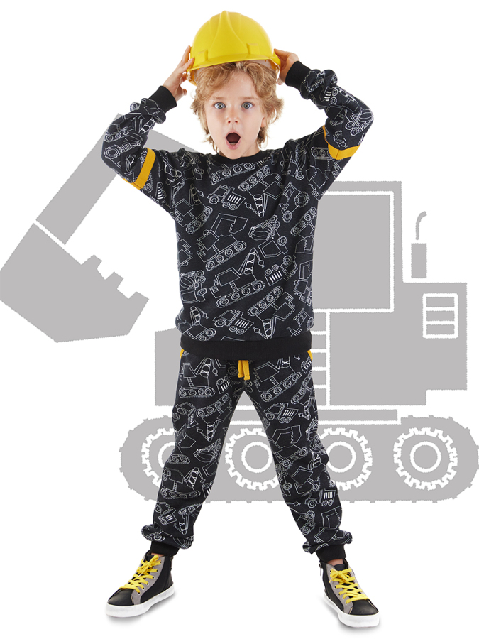 Cars Boy Black Tracksuit - 1