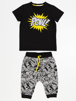 Cartoon Boy T-shirt&Baggy Set
