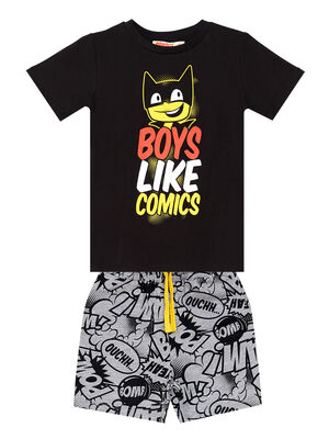 Cartoon Boy T-shirt&Shorts Set