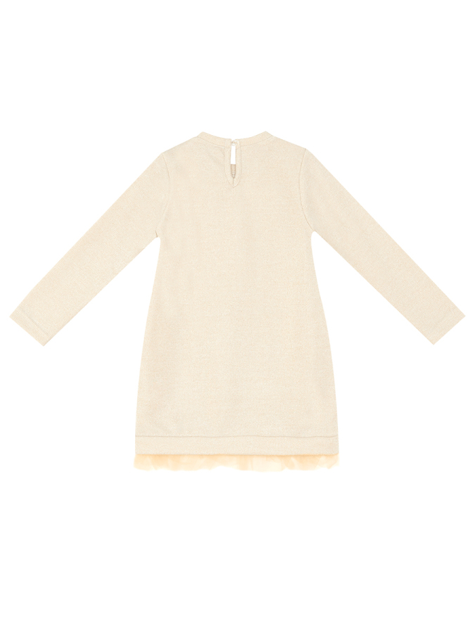 Cat Dream Kedi Altın Dore İpli Parlak Kız Çocuk Elbise - 4