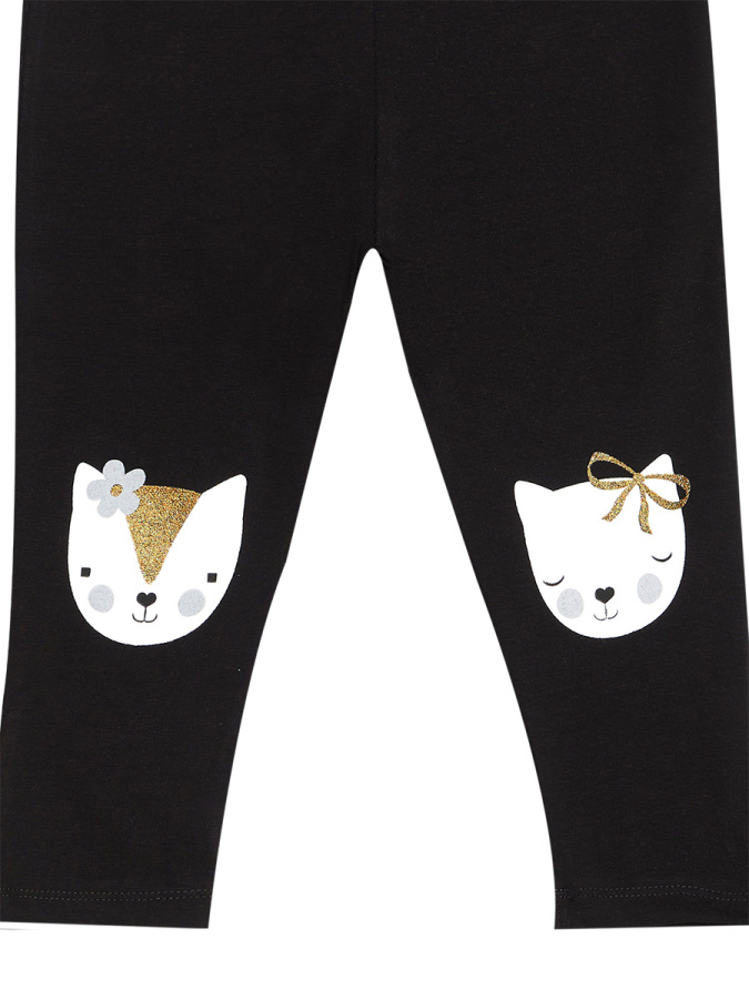 Cat Fellows Girl T-shirt&Leggings Set - 2