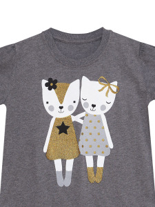 Cat Fellows Girl T-shirt&Leggings Set - 10