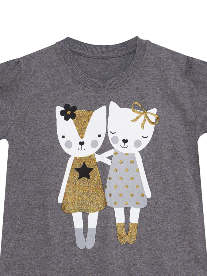 Cat Fellows Girl T-shirt&Leggings Set - 10