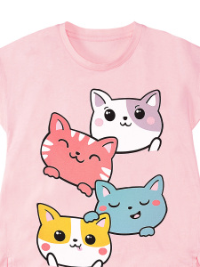 Cat Friends Girl T-shirt&Leggings Set - 8
