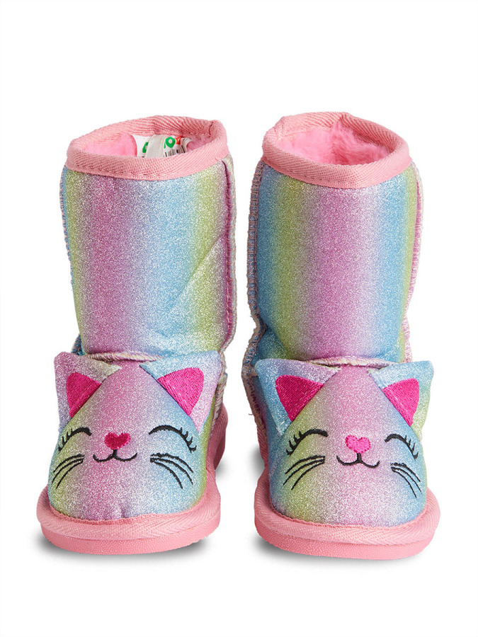 Cat Girl Glitter Boots - 6