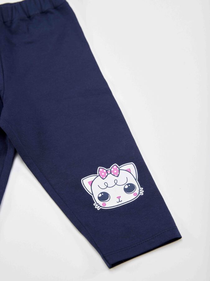 Cat Heart Girl T-shirt&Leggings Set - 6