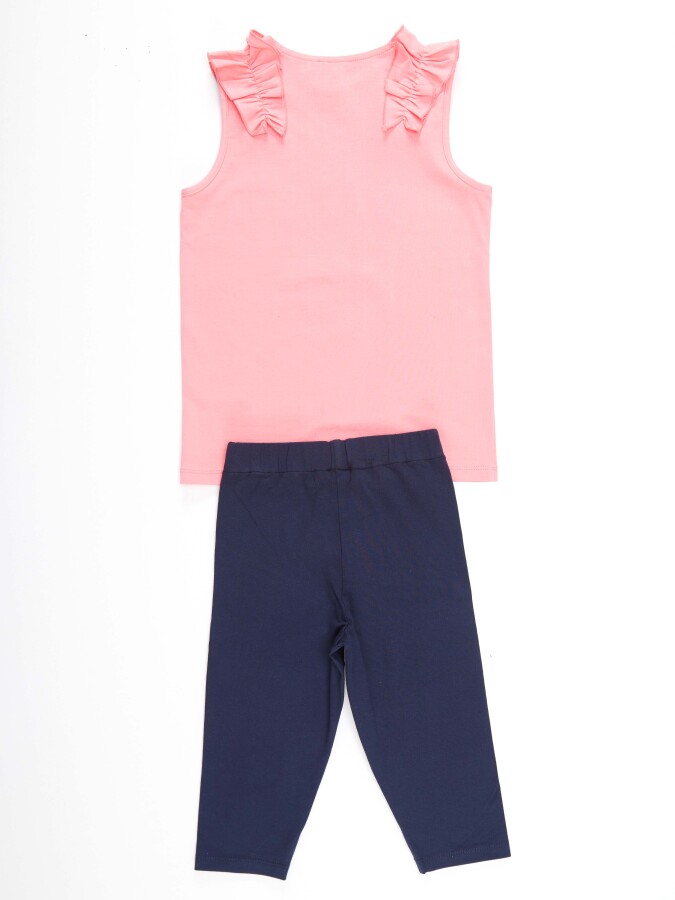 Cat Heart Girl T-shirt&Leggings Set - 4