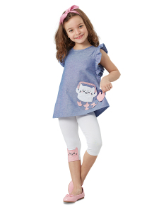 Cat-Mermaid Tunic Set - Denokids
