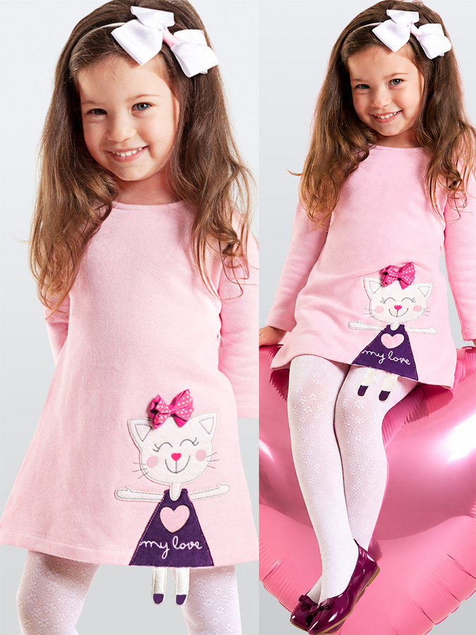 Cat Pink Dress - 1