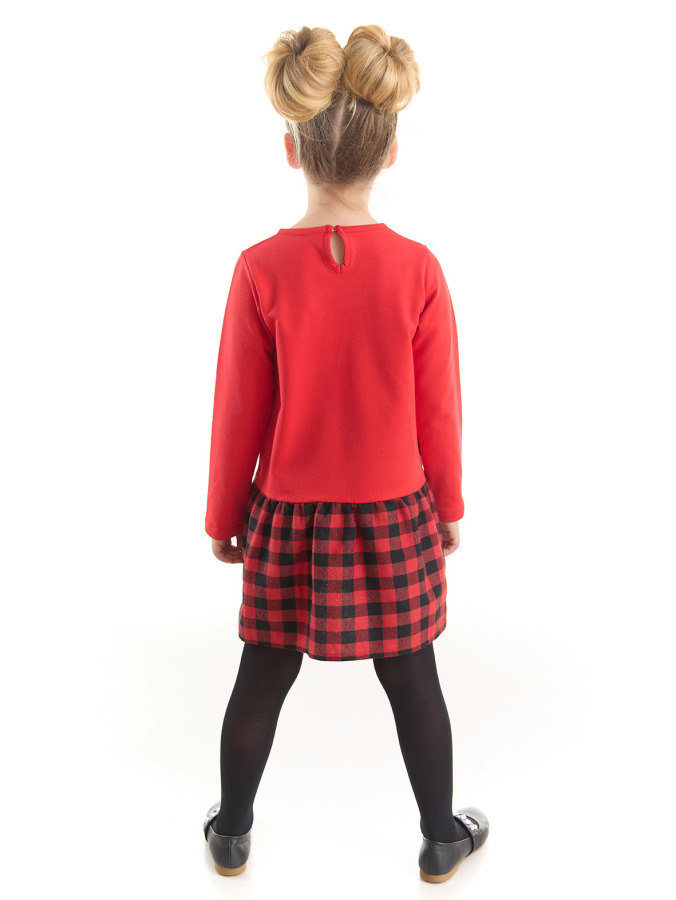 Cat Red&Checked Girl Dress - 2