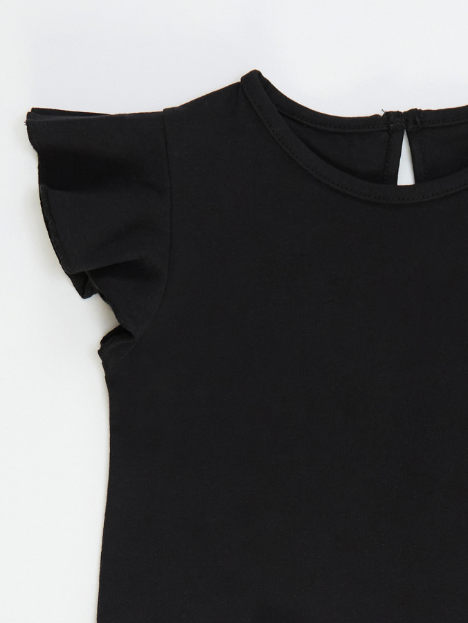 Cat Ruffled Girl Dress - 6