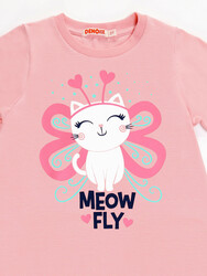 Cat Wings Girl T-shirt&Leggings Set - Thumbnail